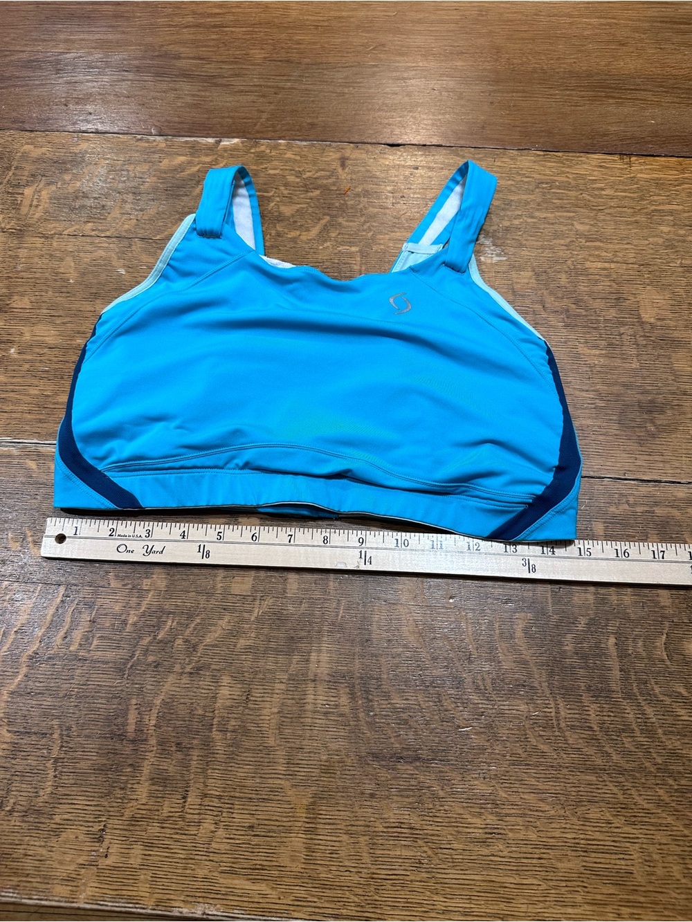 MOVING COMFORT Bahama Blue JUBRALEE Wire-Free High Impact Sports Bra 38E